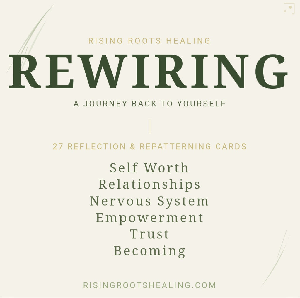 Product Title  Rewiring: A Journey Back to Yourself | Digital Healing Workbook & Printable Reflection Card Deck